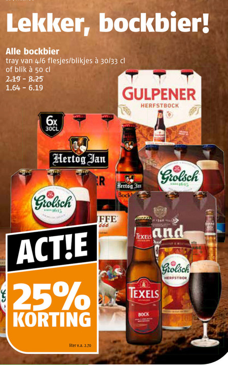 Hertog Jan   bokbier folder aanbieding bij  Poiesz - details