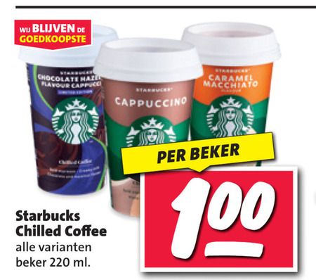 Starbucks   ijskoffie folder aanbieding bij  Nettorama - details