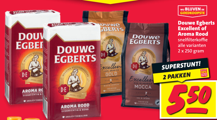 Douwe Egberts   koffie folder aanbieding bij  Nettorama - details