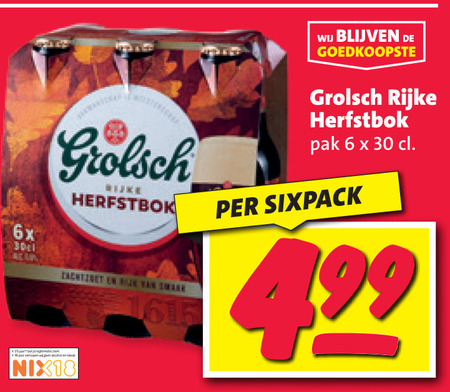 Grolsch   bokbier, speciaalbier folder aanbieding bij  Nettorama - details