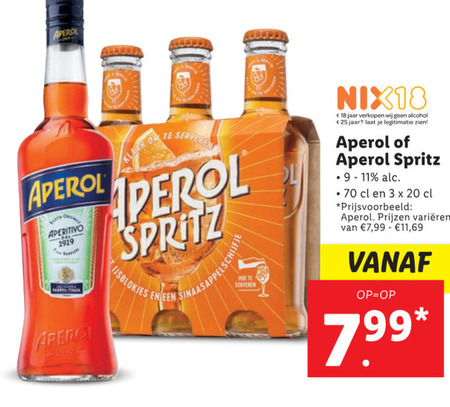 Aperol   aperitief folder aanbieding bij  Lidl - details