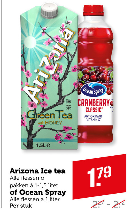 Arizona   ice tea folder aanbieding bij  Coop - details