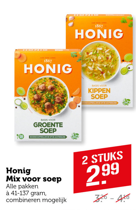 Honig   soep folder aanbieding bij  Coop - details