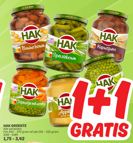 Hak   groenteconserven folder aanbieding bij  Dekamarkt - details