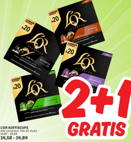 Douwe Egberts L Or   koffiecups folder aanbieding bij  Dekamarkt - details