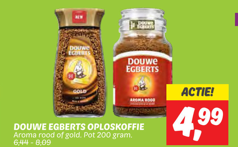 Douwe Egberts   oploskoffie folder aanbieding bij  Dekamarkt - details