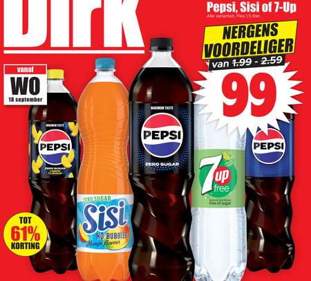 Sisi   cola, frisdrank folder aanbieding bij  Dirk - details