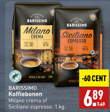 Barissimo   koffiebonen folder aanbieding bij  Aldi - details