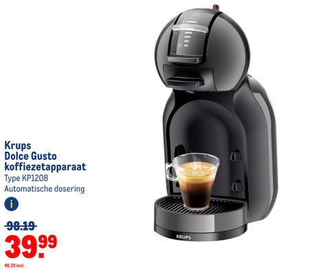 Krups   dolce gusto apparaat folder aanbieding bij  Makro - details