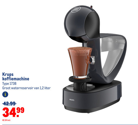 Krups   dolce gusto apparaat folder aanbieding bij  Makro - details