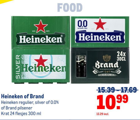 Heineken Silver   krat bier folder aanbieding bij  Makro - details