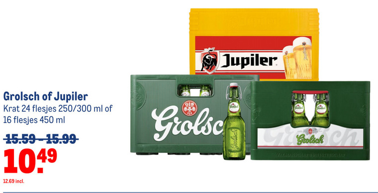 Grolsch   krat bier folder aanbieding bij  Makro - details