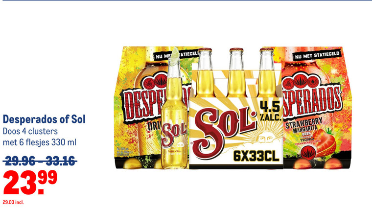 Desperados   speciaalbier folder aanbieding bij  Makro - details