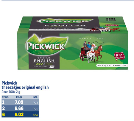 Pickwick   thee folder aanbieding bij  Makro - details