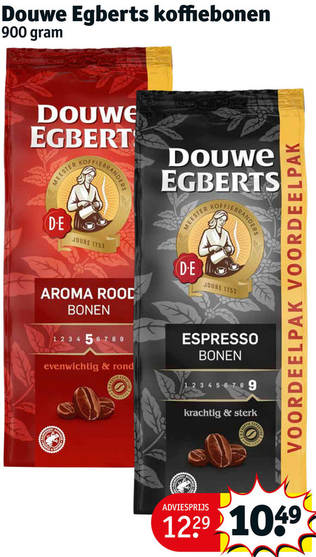 Douwe Egberts   koffiebonen folder aanbieding bij  Kruidvat - details