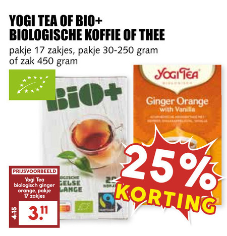 Bio Plus   thee, koffie folder aanbieding bij  MCD Supermarkt Basis - details