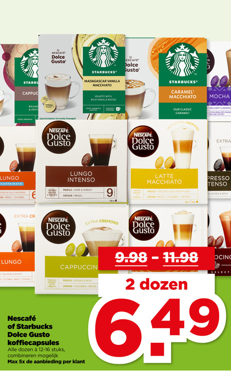 Nescafe   dolce gusto capsules folder aanbieding bij  Plus - details