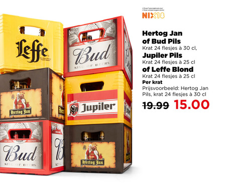 Hertog Jan   krat bier folder aanbieding bij  Plus - details