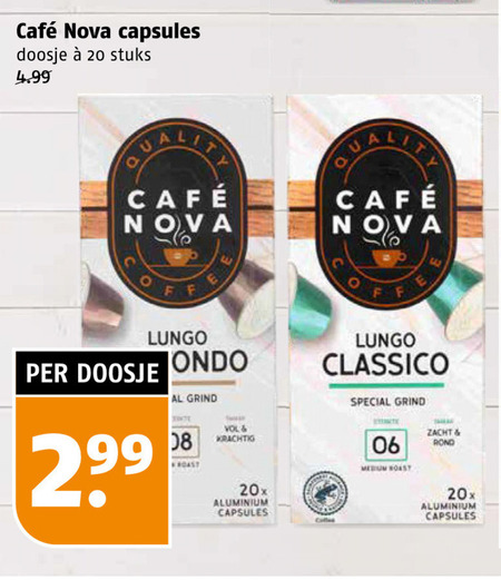 Cafe Nova   koffiecups folder aanbieding bij  Poiesz - details