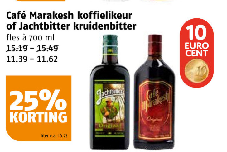 Jachtbitter   kruidenbitter, likeur folder aanbieding bij  Poiesz - details