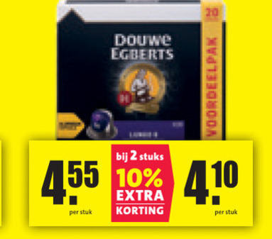 Douwe Egberts   koffiecups folder aanbieding bij  Nettorama - details