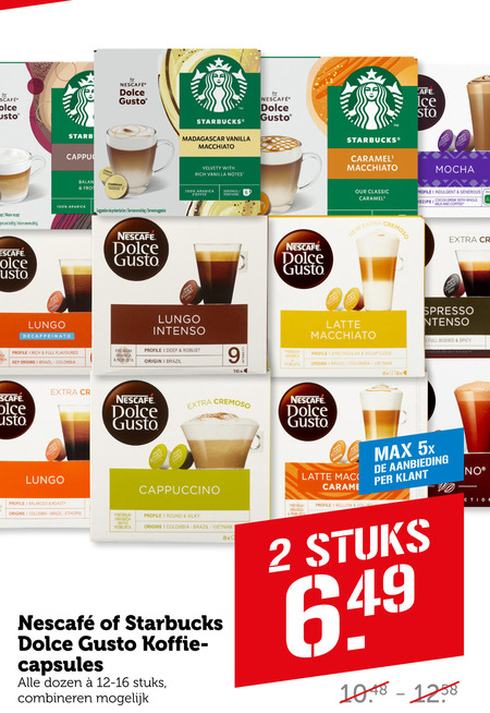 Nescafe   dolce gusto capsules folder aanbieding bij  Coop - details