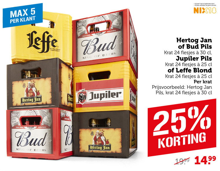 Jupiler   krat bier folder aanbieding bij  Coop - details