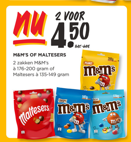 M en Ms   chocoladepindas folder aanbieding bij  Jumbo - details