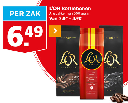 Douwe Egberts L Or   koffiebonen folder aanbieding bij  Hoogvliet - details