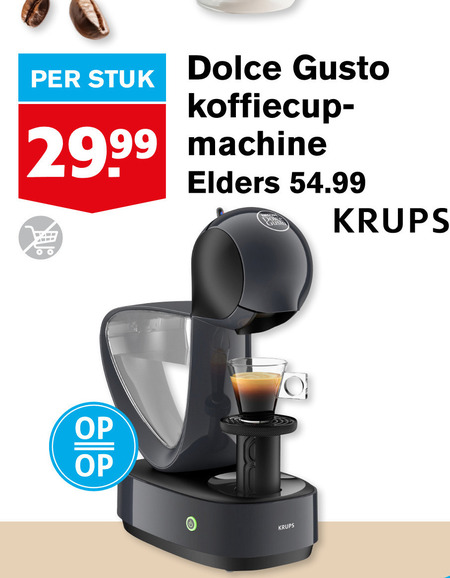 Krups   dolce gusto apparaat folder aanbieding bij  Hoogvliet - details