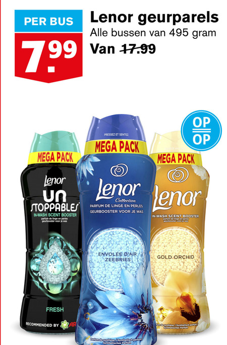 Lenor   wasverzachter folder aanbieding bij  Hoogvliet - details