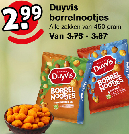 Duyvis   borrelnootjes folder aanbieding bij  Hoogvliet - details