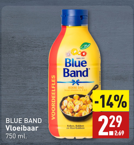 Blue Band   olie en vetten folder aanbieding bij  Aldi - details