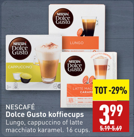 Nescafe   dolce gusto capsules folder aanbieding bij  Aldi - details