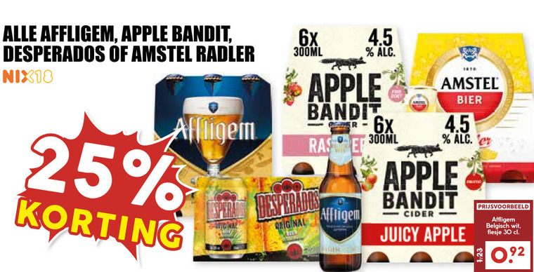 Apple bandit   appelcider, radler bier folder aanbieding bij  MCD Supermarkt Basis - details