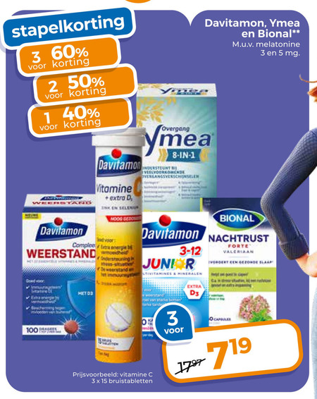 Davitamon   multivitaminen, voedingssupplement folder aanbieding bij  Trekpleister - details