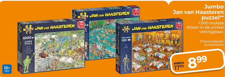 Jan van Haasteren   legpuzzel folder aanbieding bij  Trekpleister - details