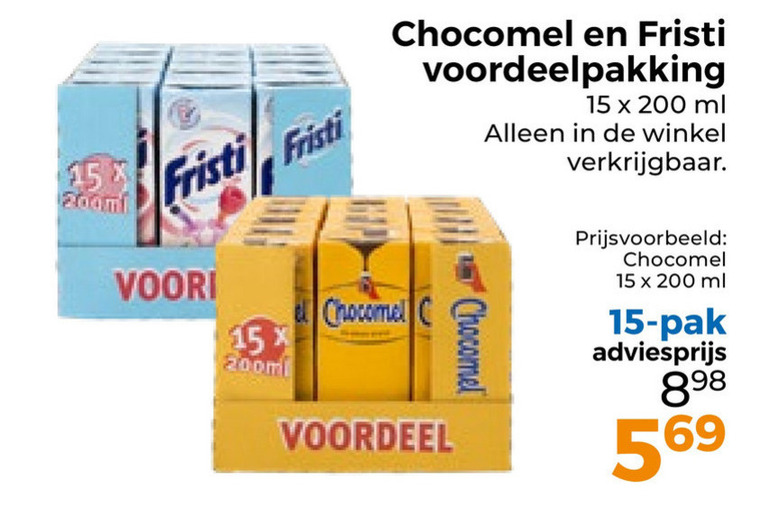 Fristi   drinkyoghurt, chocolademelk folder aanbieding bij  Trekpleister - details