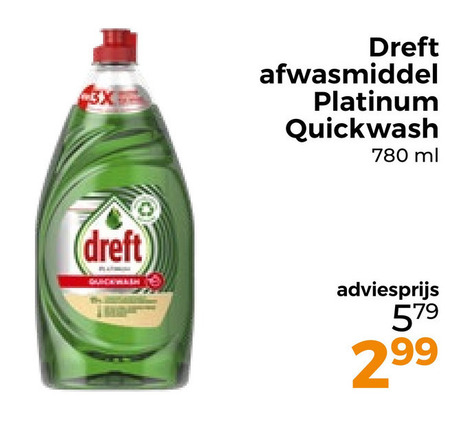 Dreft   afwasmiddel folder aanbieding bij  Trekpleister - details