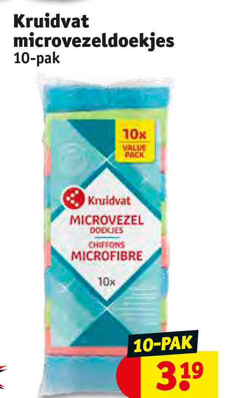 Kruidvat Huismerk   microvezeldoekjes folder aanbieding bij  Kruidvat - details