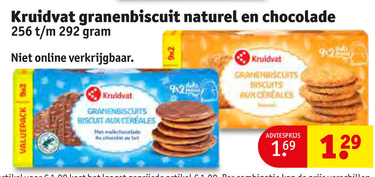 Kruidvat Huismerk   biscuits folder aanbieding bij  Kruidvat - details