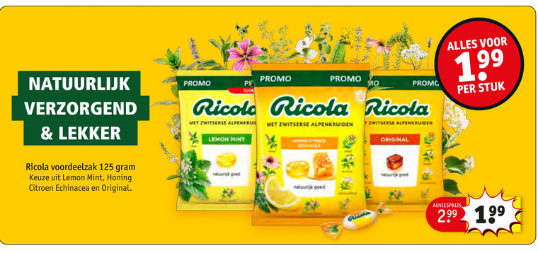 Ricola   snoep folder aanbieding bij  Kruidvat - details