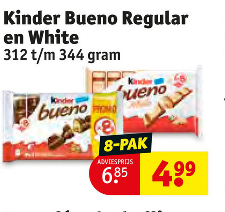 Kinder Bueno   chocoladereep folder aanbieding bij  Kruidvat - details