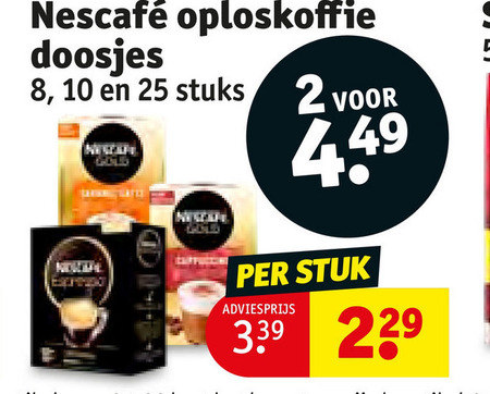 Nescafe   oploskoffie folder aanbieding bij  Kruidvat - details