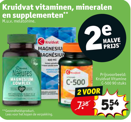 Kruidvat Huismerk   voedingssupplement, multivitaminen folder aanbieding bij  Kruidvat - details