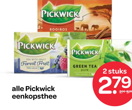 Pickwick   thee folder aanbieding bij  Spar - details