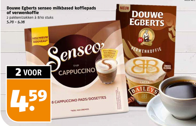 Douwe Egberts   koffiepad, oploskoffie folder aanbieding bij  Poiesz - details