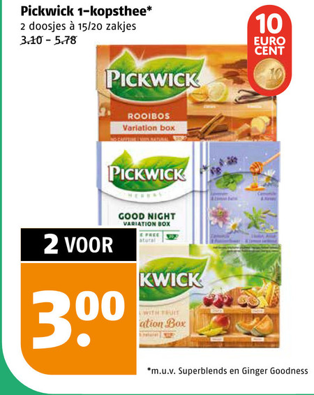 Pickwick   thee folder aanbieding bij  Poiesz - details