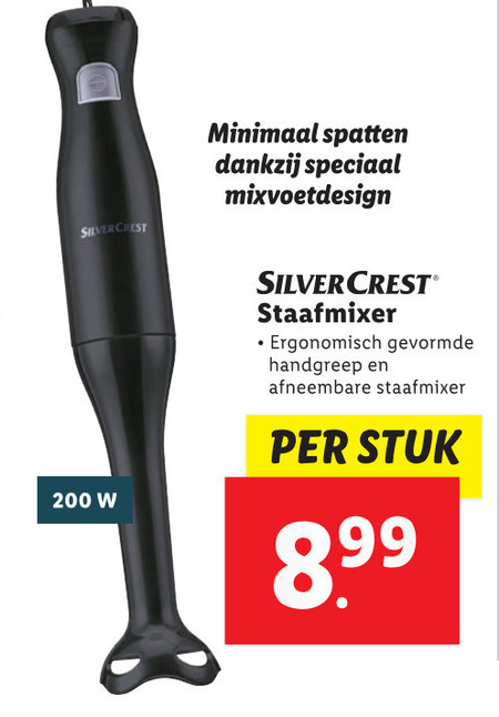 SilverCrest   staafmixer folder aanbieding bij  Lidl - details