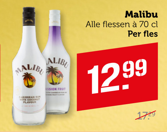 Malibu   likeur folder aanbieding bij  Coop - details